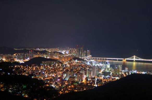 Night View of Busan City