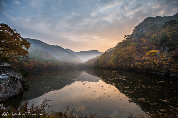 Jusanji Korea at sunrise
