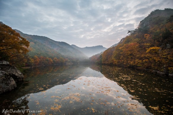 Jusanji Korea at sunrise