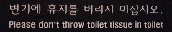 Toilet in Korea