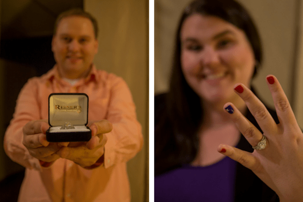 Meagan and Dave engaged